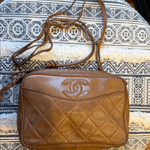Chanel Camel Quilted Crossbody Camera Bag - Picture 16 of 16